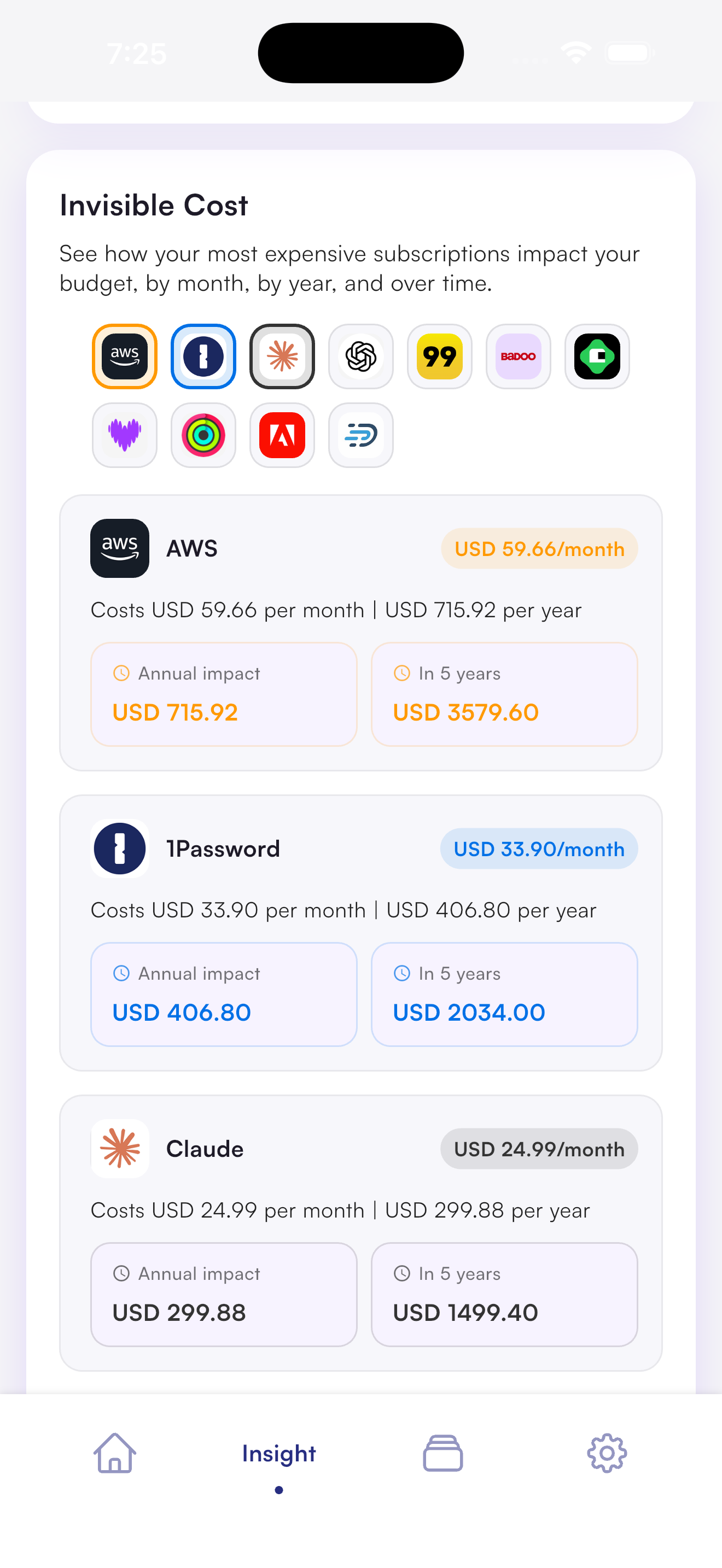 Mira - Invisible Cost insights