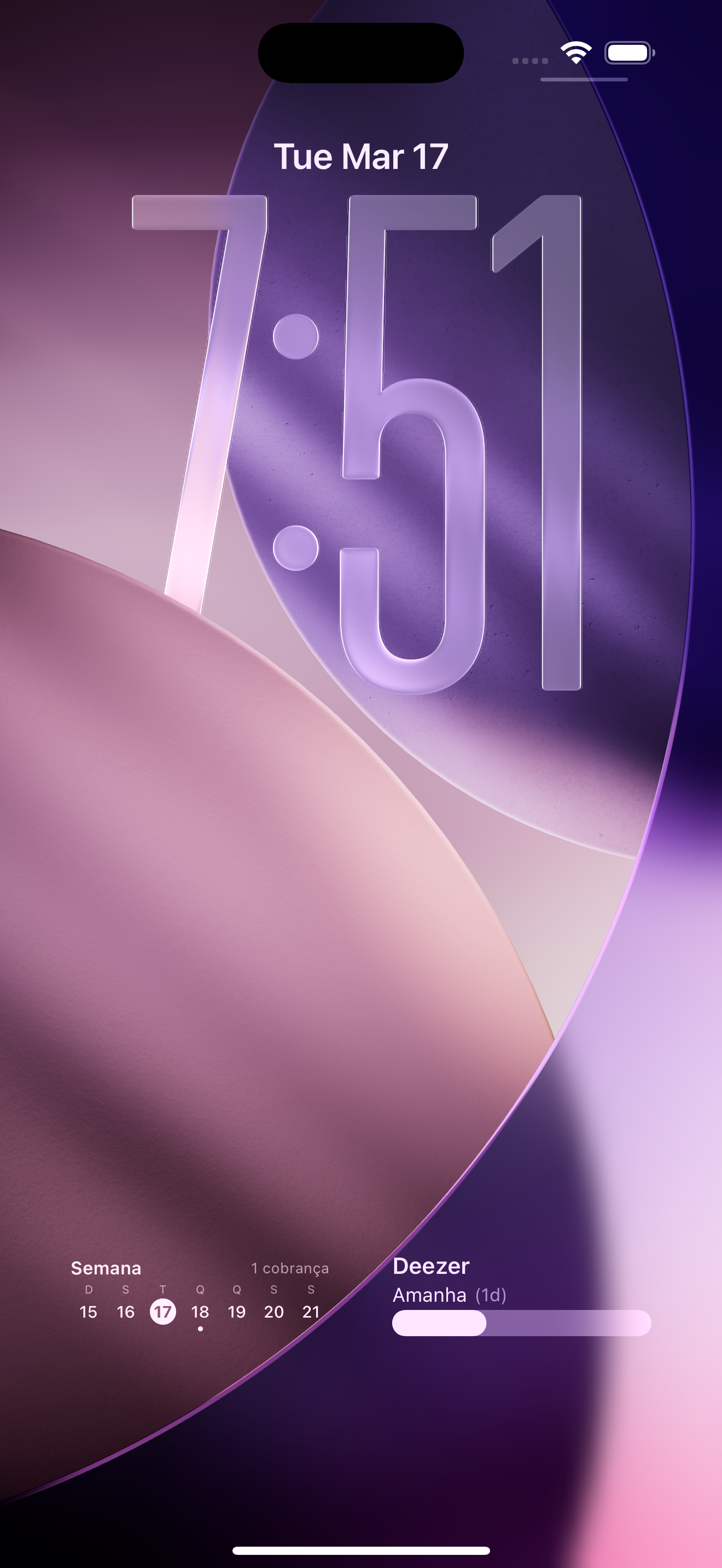 Mira widget na lock screen